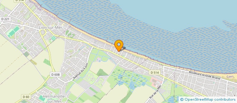 localisation de l'entreprise MONSIEUR MICHEL MARTIN  HERMANVILLE-SUR-MER