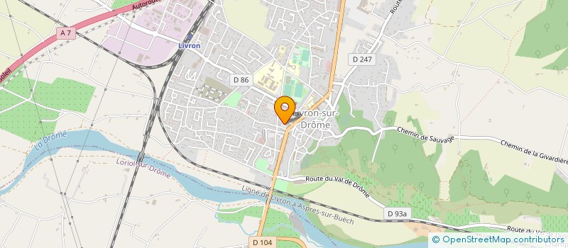 localisation de l'entreprise MONSIEUR MICHEL MARTIN à LIVRON-SUR-DROME