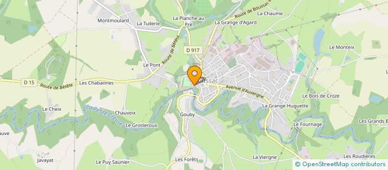 localisation de l'entreprise MONSIEUR MICHEL MARTIN à BOUSSAC