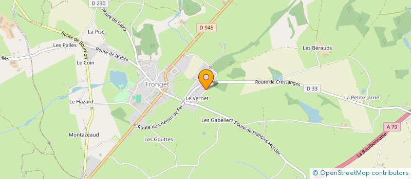 localisation de l'entreprise MONSIEUR MICHEL MARTIN  CRESSANGES