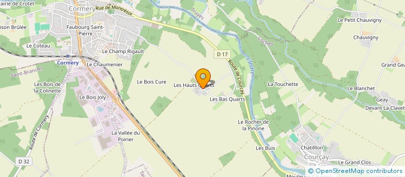 localisation de l'entreprise MONSIEUR MICHEL MARTIN à CORMERY