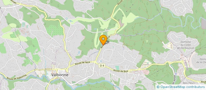 localisation de l'entreprise MONSIEUR MICHEL MARTIN  VALBONNE