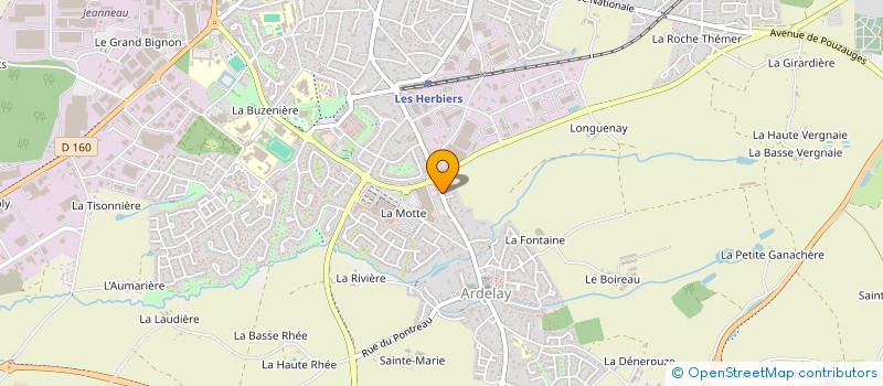 localisation de l'entreprise MONSIEUR MICHEL MARTINEAU à LES HERBIERS