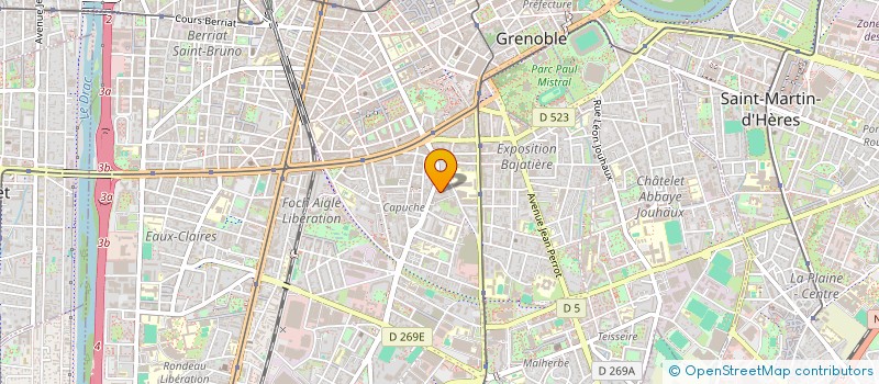 localisation de l'entreprise MONSIEUR MICHEL MARTINET  GRENOBLE