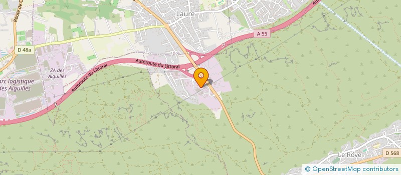 localisation de l'entreprise MONSIEUR MICHEL MARTINEZ  LE ROVE