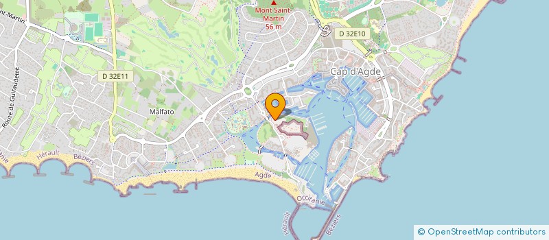 localisation de l'entreprise MONSIEUR MICHEL MARTINEZ  AGDE