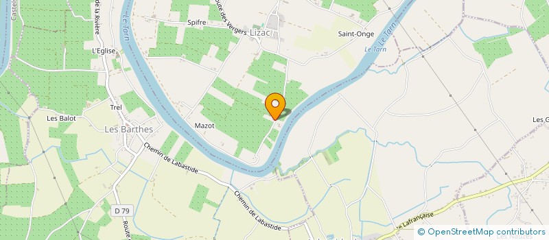 localisation de l'entreprise MONSIEUR MICHEL MARTINEZ  LIZAC