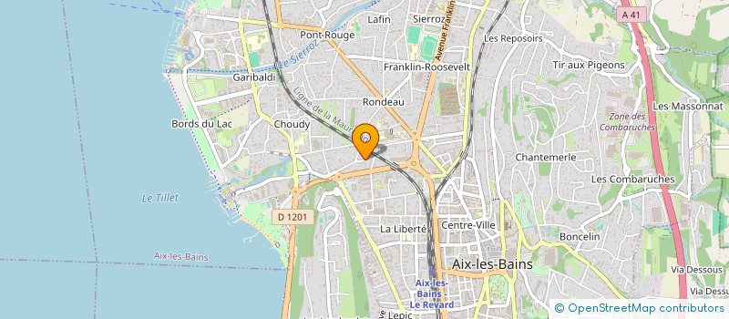 localisation de l'entreprise MONSIEUR MICHEL MARTINIER à AIX-LES-BAINS