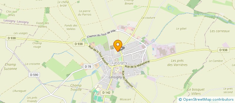 localisation de l'entreprise MONSIEUR MICHEL MARTINS à LASSIGNY