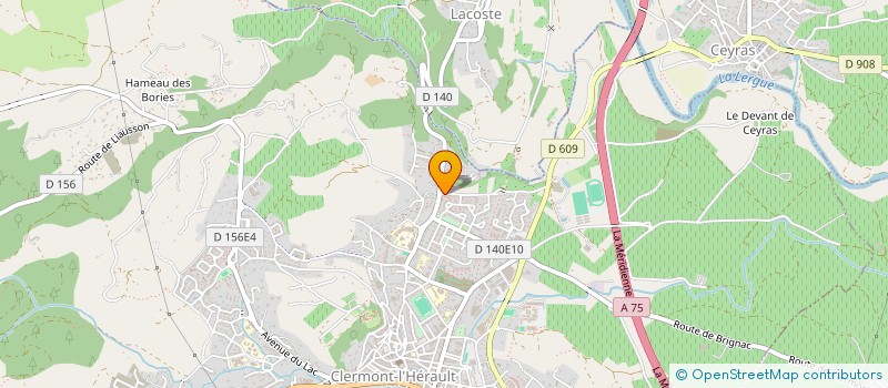 localisation de l'entreprise MONSIEUR MICHEL MAS  CLERMONT-L'HERAULT