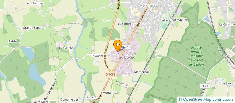 localisation de l'entreprise MONSIEUR MICHEL MASNADA  PERONNAS