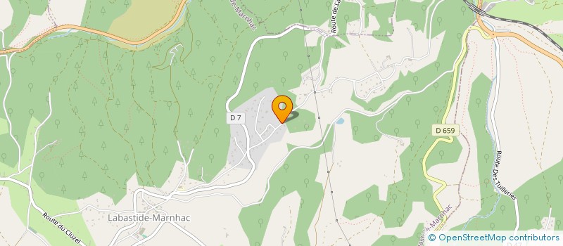 localisation de l'entreprise MONSIEUR MICHEL MASSABEAU  LABASTIDE-MARNHAC