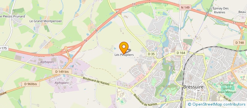 localisation de l'entreprise MONSIEUR MICHEL MASSEBOEUF  BRESSUIRE