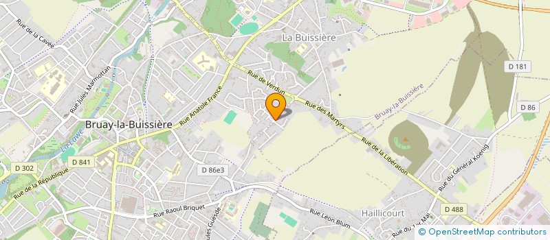 localisation de l'entreprise MONSIEUR MICHEL MASSON  BRUAY-LA-BUISSIERE