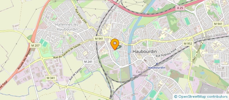 localisation de l'entreprise MONSIEUR MICHEL MASSONNAT  HAUBOURDIN