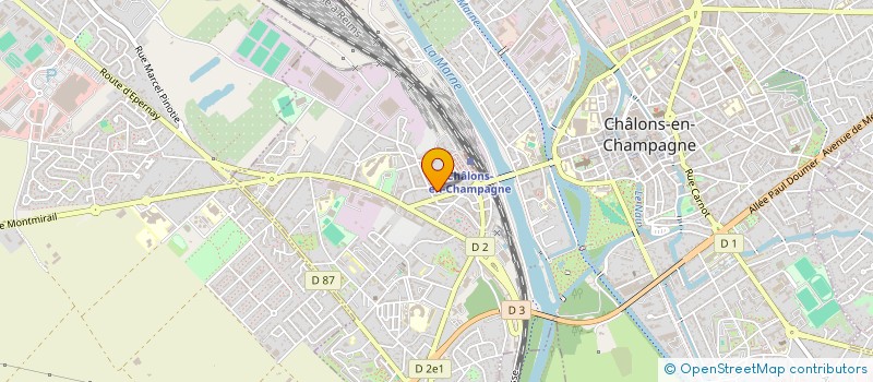 localisation de l'entreprise MONSIEUR MICHEL MATET  CHALONS-EN-CHAMPAGNE