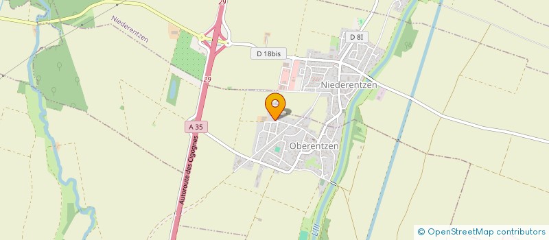 localisation de l'entreprise MONSIEUR MICHEL MATHIAS  OBERENTZEN