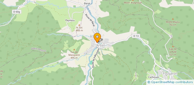 localisation de l'entreprise MONSIEUR MICHEL MATHIEU  ARBAS