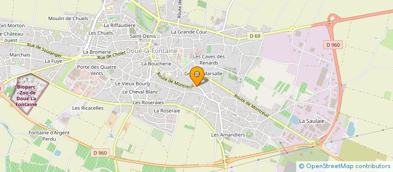 localisation de l'entreprise MONSIEUR MICHEL MAUGIN à DOUE-EN-ANJOU