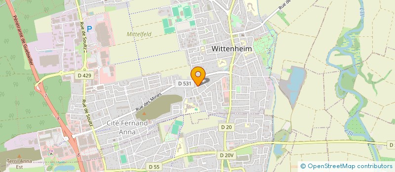 localisation de l'entreprise MONSIEUR MICHEL MAURER  WITTENHEIM