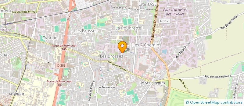 localisation de l'entreprise MONSIEUR MICHEL MAURIN  VAULX-EN-VELIN