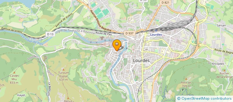 localisation de l'entreprise MONSIEUR MICHEL MAUVEZIN  LOURDES