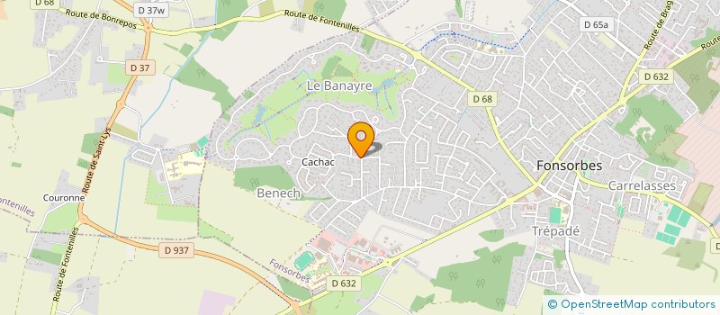 localisation de l'entreprise MONSIEUR MICHEL MAZARS  FONSORBES