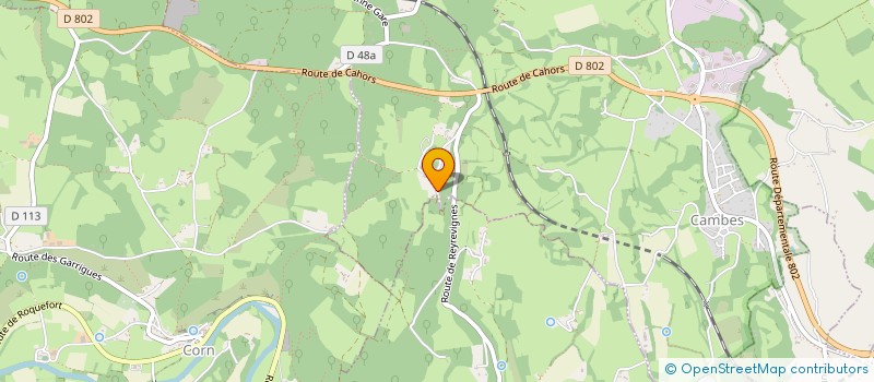 localisation de l'entreprise MONSIEUR MICHEL MAZEMBERT  CARDAILLAC