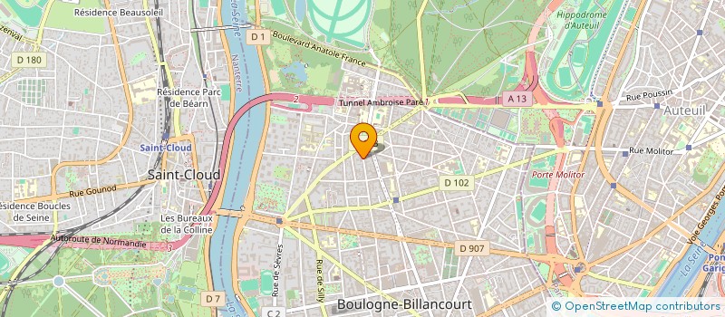 localisation de l'entreprise MONSIEUR MICHEL MAZET  BOULOGNE-BILLANCOURT