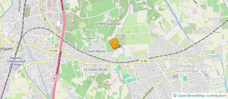 localisation de l'entreprise MONSIEUR MICHEL MAZET  SORGUES