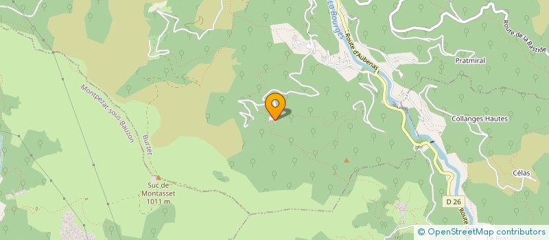 localisation de l'entreprise MONSIEUR MICHEL MAZON  BURZET