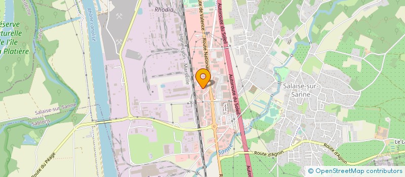 localisation de l'entreprise MONSIEUR MICHEL MEDJANI  SALAISE-SUR-SANNE