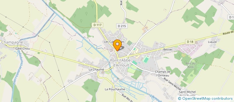 localisation de l'entreprise MONSIEUR MICHEL MEGRIER à PONT-L'ABBE-D'ARNOULT