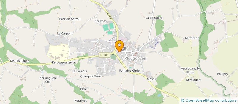 localisation de l'entreprise MONSIEUR MICHEL MEHALIN  PLOUGONVEN