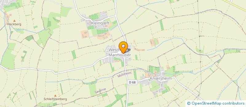 localisation de l'entreprise MONSIEUR MICHEL MEIDINGER  WESTHOUSE-MARMOUTIER