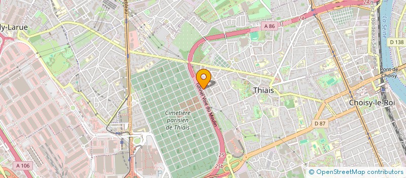 localisation de l'entreprise MONSIEUR MICHEL MENALQUE  THIAIS