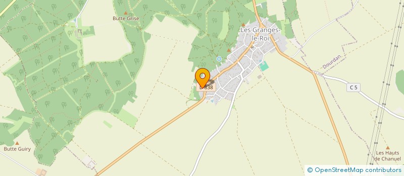 localisation de l'entreprise MONSIEUR MICHEL MENARD à LES GRANGES-LE-ROI