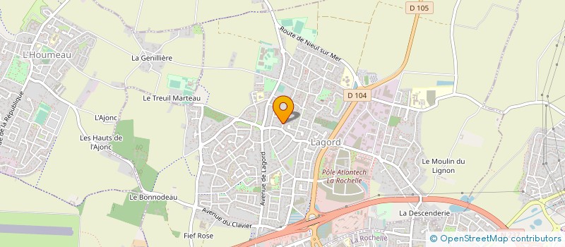 localisation de l'entreprise MONSIEUR MICHEL MENARD  LAGORD