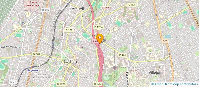 localisation de l'entreprise MONSIEUR MICHEL MENDES  ARCUEIL