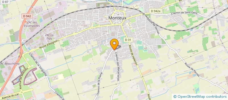 localisation de l'entreprise MONSIEUR MICHEL MENINI  MONTEUX