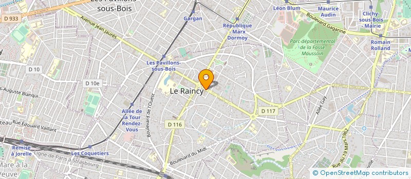 localisation de l'entreprise MONSIEUR MICHEL MEQUIES à LE RAINCY
