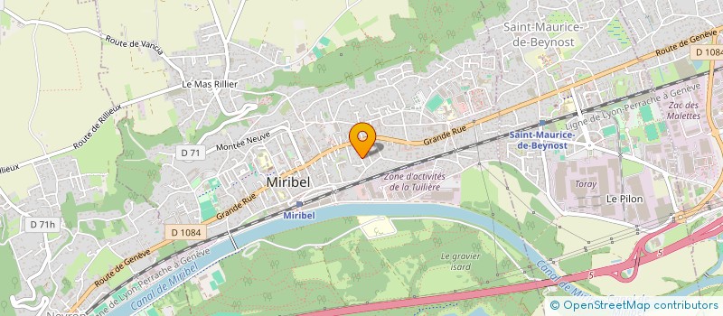 localisation de l'entreprise MONSIEUR MICHEL MERAL à SAINT-MAURICE-DE-BEYNOST