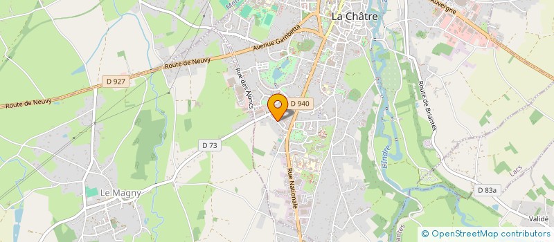 localisation de l'entreprise MONSIEUR MICHEL MERCIER à LA CHATRE