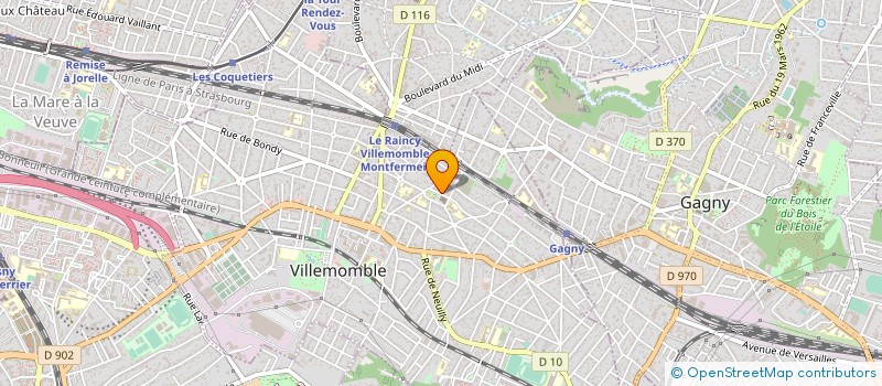 localisation de l'entreprise MONSIEUR MICHEL MERCIER  VILLEMOMBLE