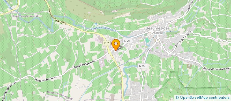 localisation de l'entreprise MONSIEUR MICHEL MERCIER  BEAUMES-DE-VENISE