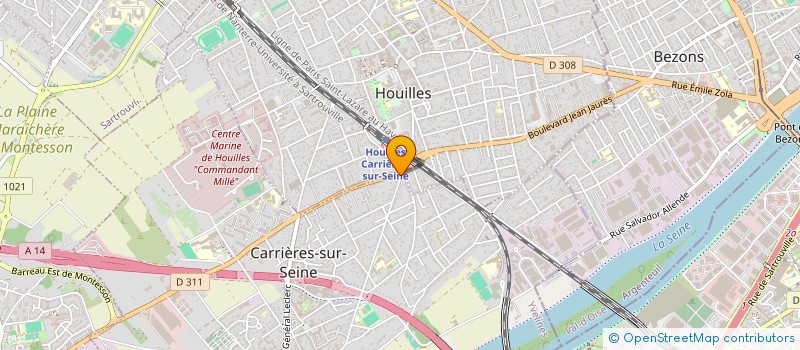 localisation de l'entreprise MONSIEUR MICHEL MERCIER à CARRIERES-SUR-SEINE