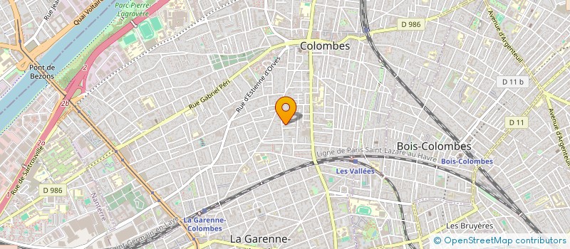 localisation de l'entreprise MONSIEUR MICHEL MERIAUX à COLOMBES