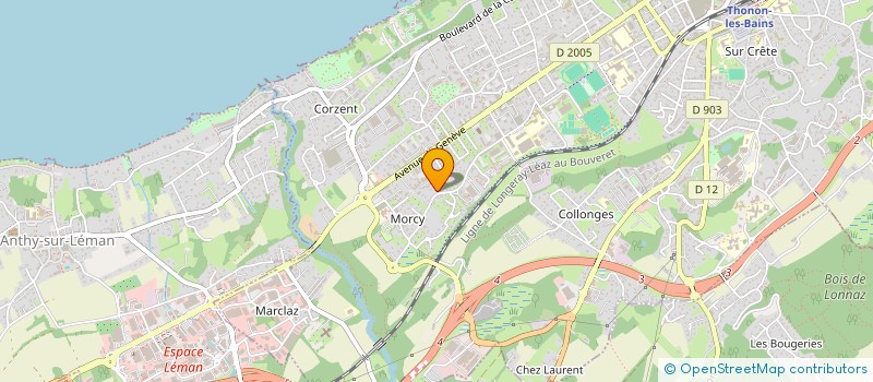localisation de l'entreprise MONSIEUR MICHEL MERMIN à THONON-LES-BAINS