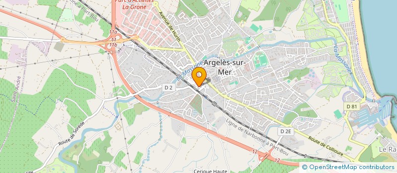 localisation de l'entreprise MONSIEUR MICHEL MERZOUGUI à ARGELES-SUR-MER