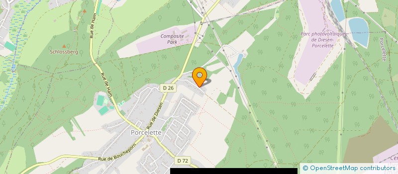 localisation de l'entreprise MONSIEUR MICHEL MESSAOUDI  PORCELETTE